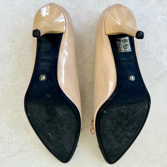 Authentic Prada Patent Night/Day Kitten Heel Pumps - Picture 2 of 2